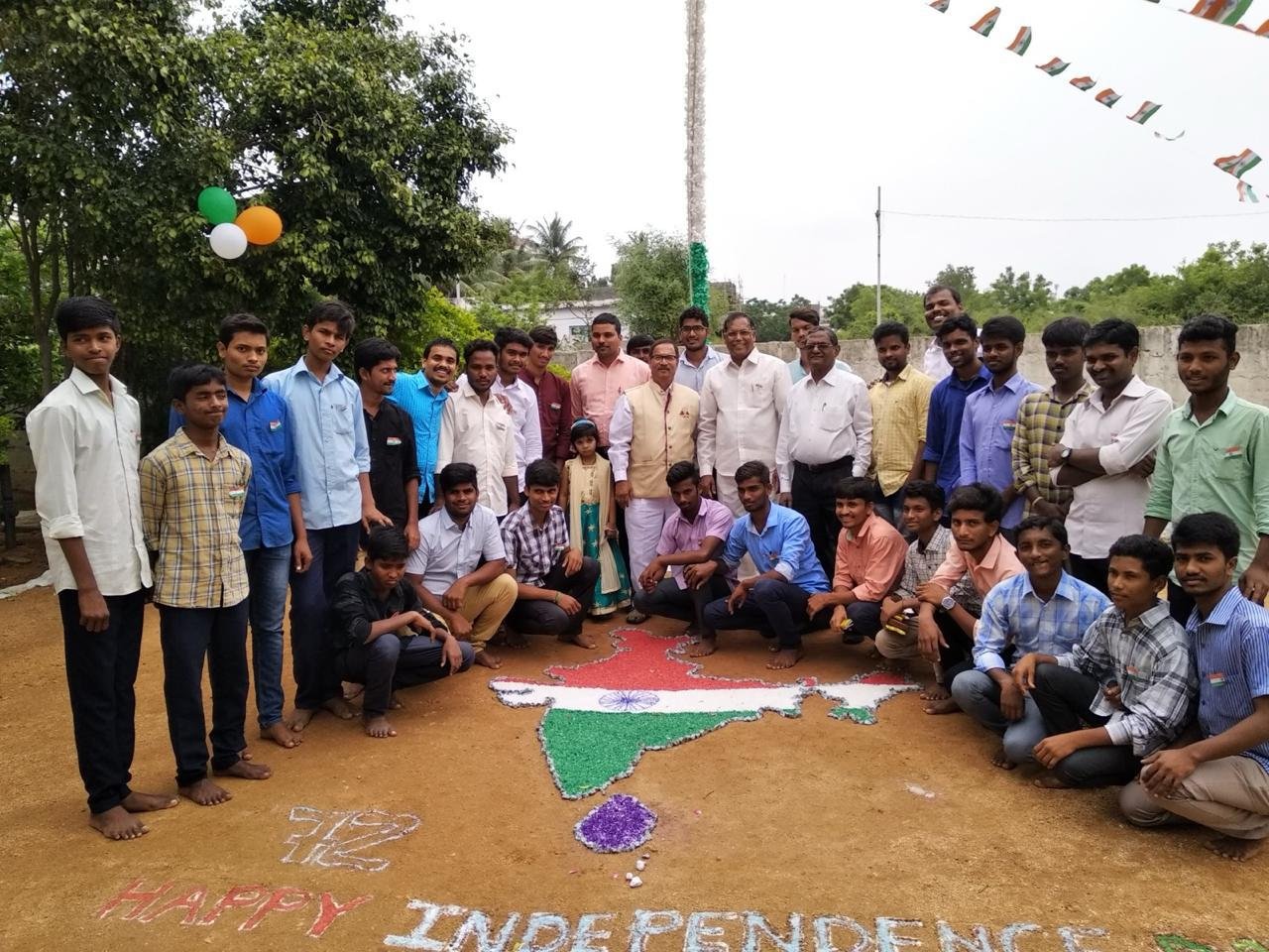 Celebrating the 26th Republic Day at THOS campus